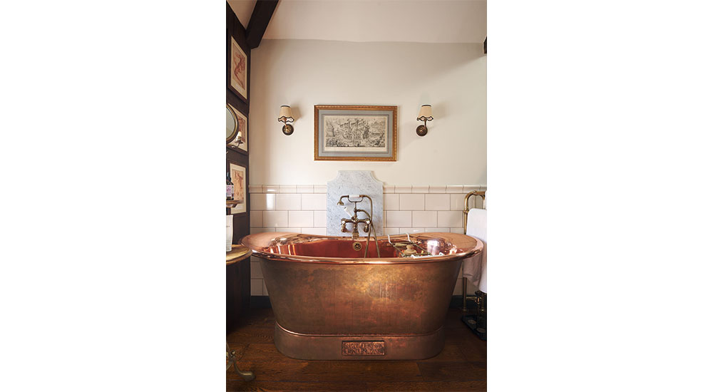 victorian bathroom copper tub